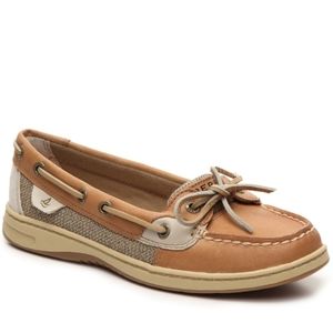 Sperry Angelfish Boat Shoes, Tan 9M